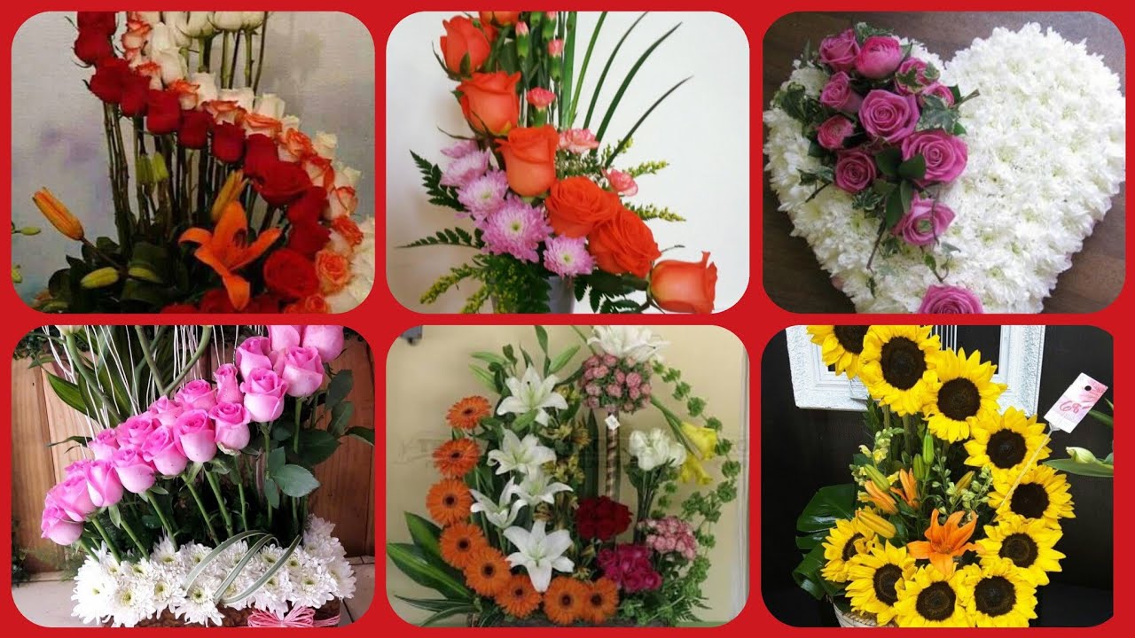 very beautiful flowers arrangement collection
