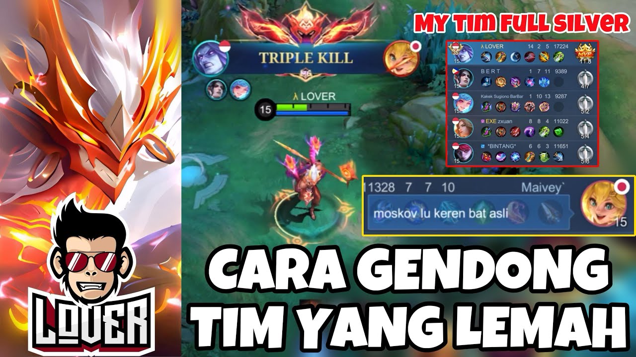 TOP GLOBAL MOSKOV SOLO RANK GENDONG TIM - MOBILE LEGENDS