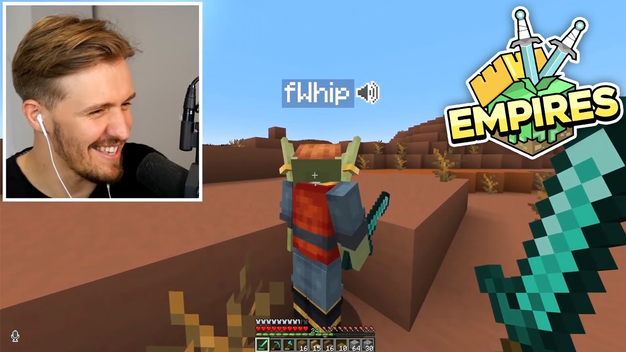 FWhip Breaks Character In EMPIRES SMP..