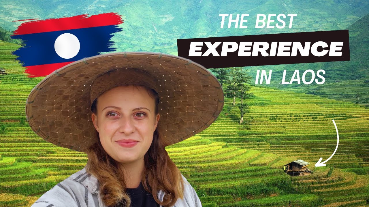 We tried RICE FARMING in Luang Prabang, Laos | Living Land Farm Experience 🇱🇦