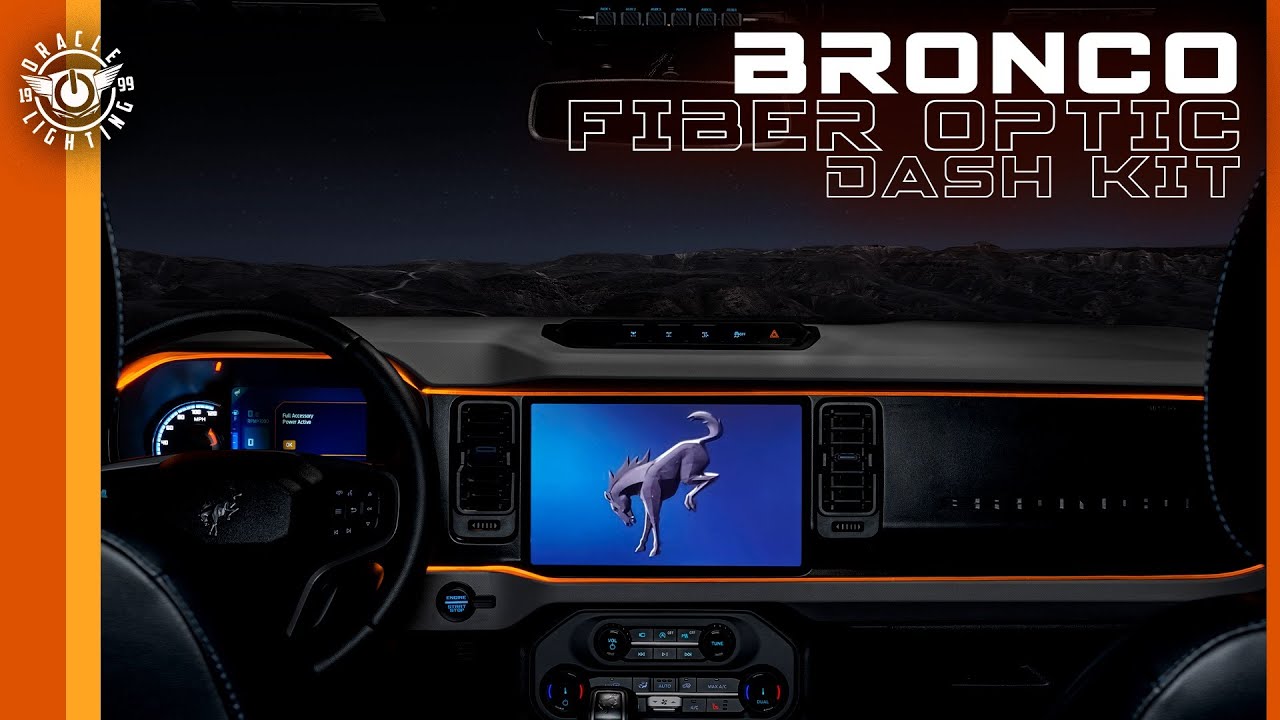 Ford Bronco ColorSHIFT® Fiber Optic LED Interior Dash Board Kit Installation by ORACLE Lighting