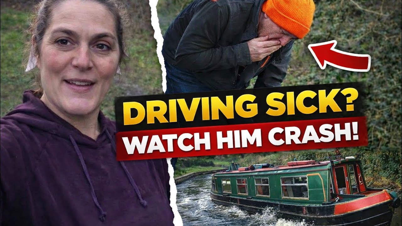 Can He Even Drive Sick? Watch Him Crash