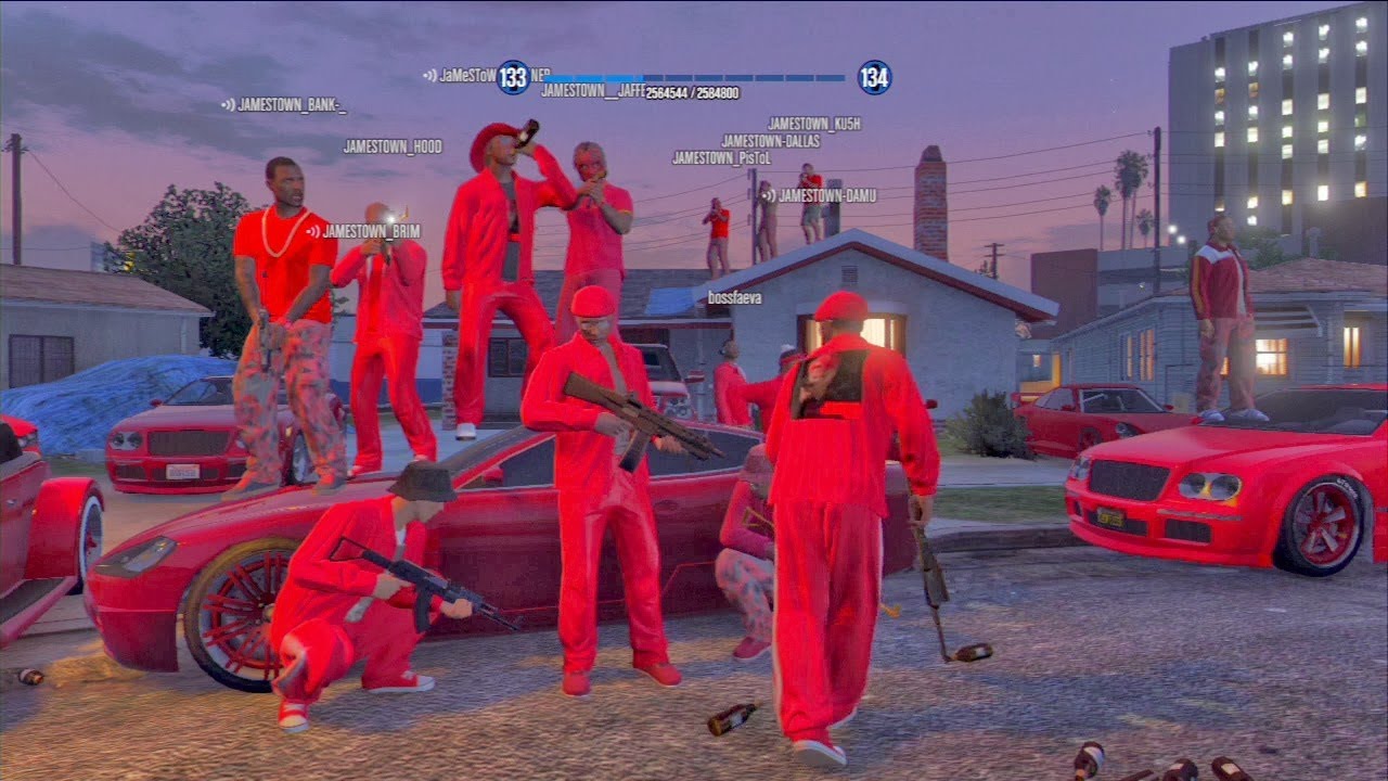 GTA V ONLINE PS 3 JAMESTOWN GANG 