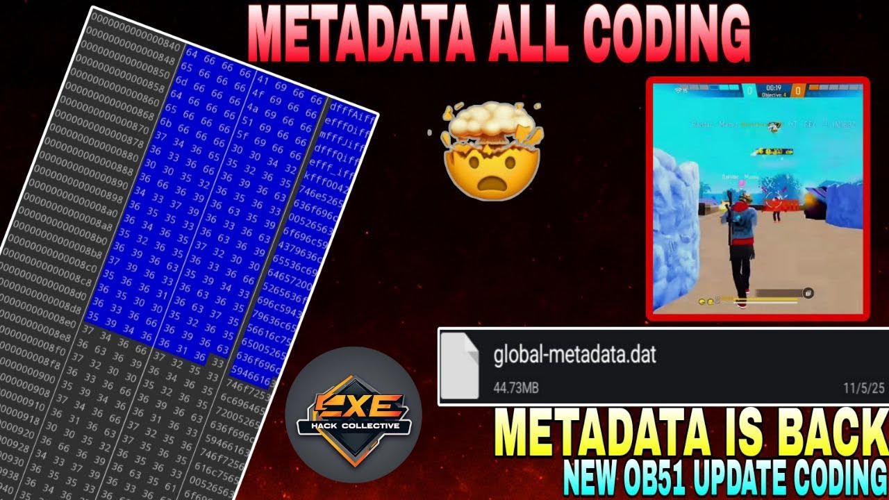Free fire Metadata coding file @EHCXITS ob51 MATADATA CODING hack