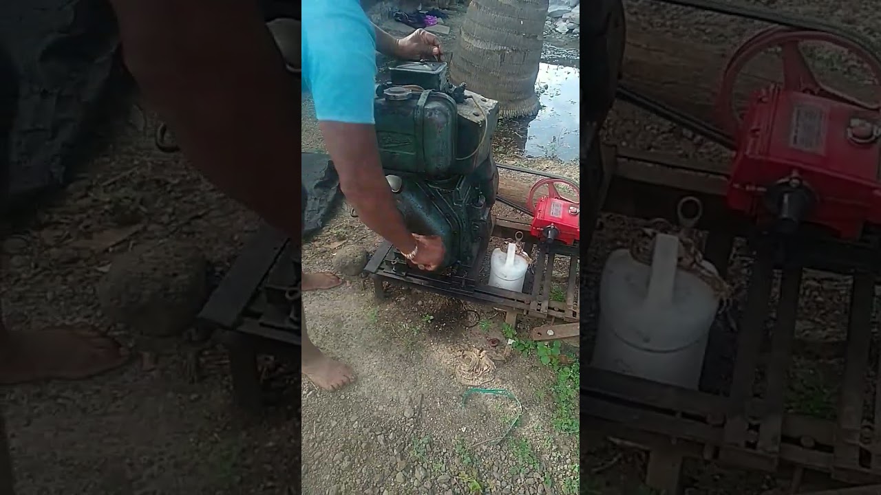 How to start old diseal engines by hand 