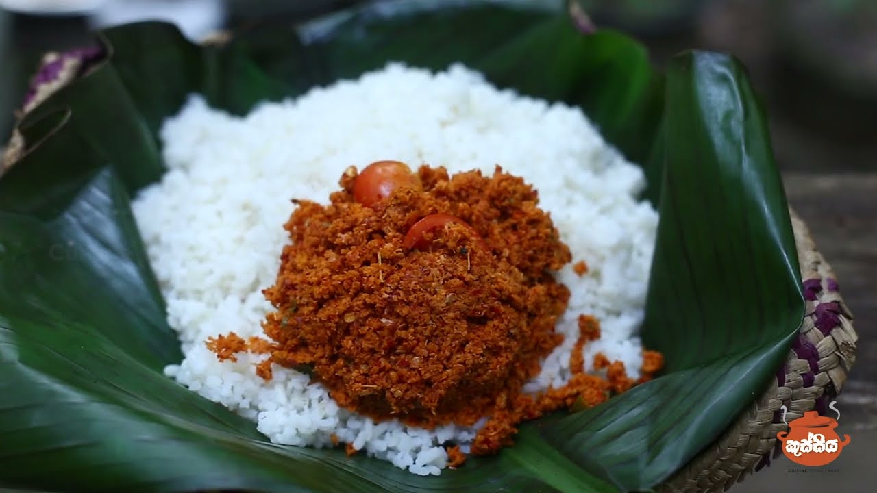 Making Coconut Sambol with Grandma's Village Style Breakfast Recipes! | Cuisinee of sri lanka