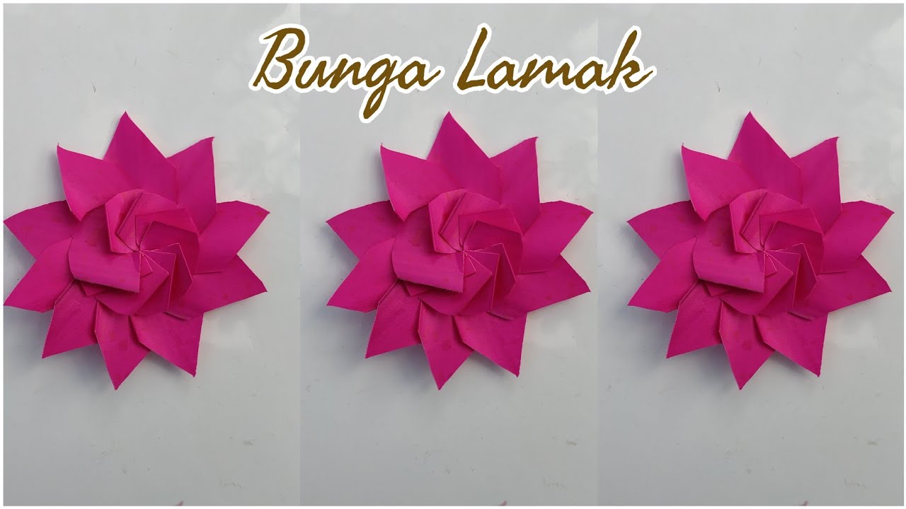 TUTORIAL MEMBUAT BUNGA UNTUK LAMAK