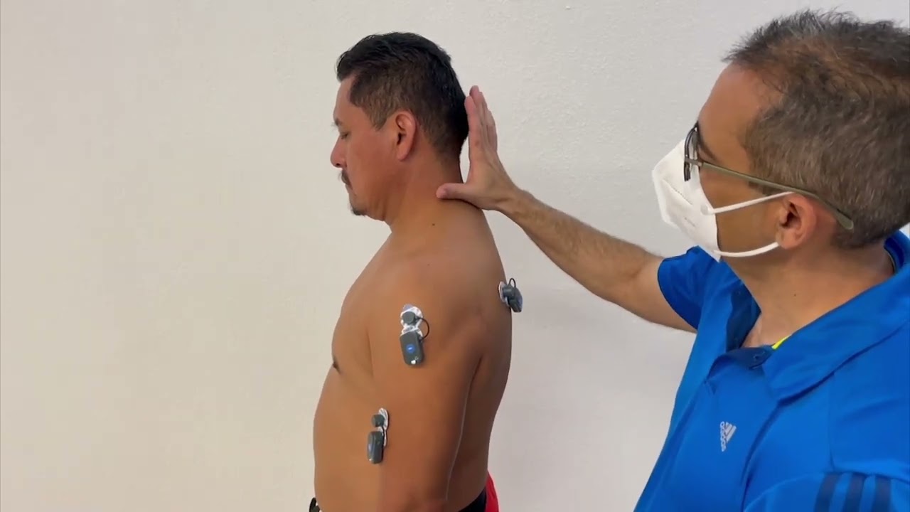 Prueba de valoración biomecánica de la movilidad del hombro con el sensor inercial y ...