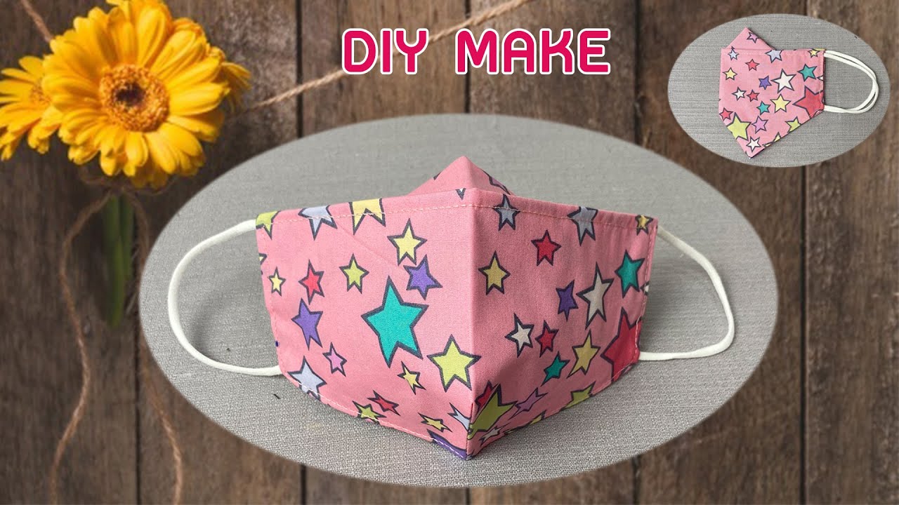 Easy Pattern 3D Mask | Diy New Design Face Mask Easy To Make Sewing Tutorial