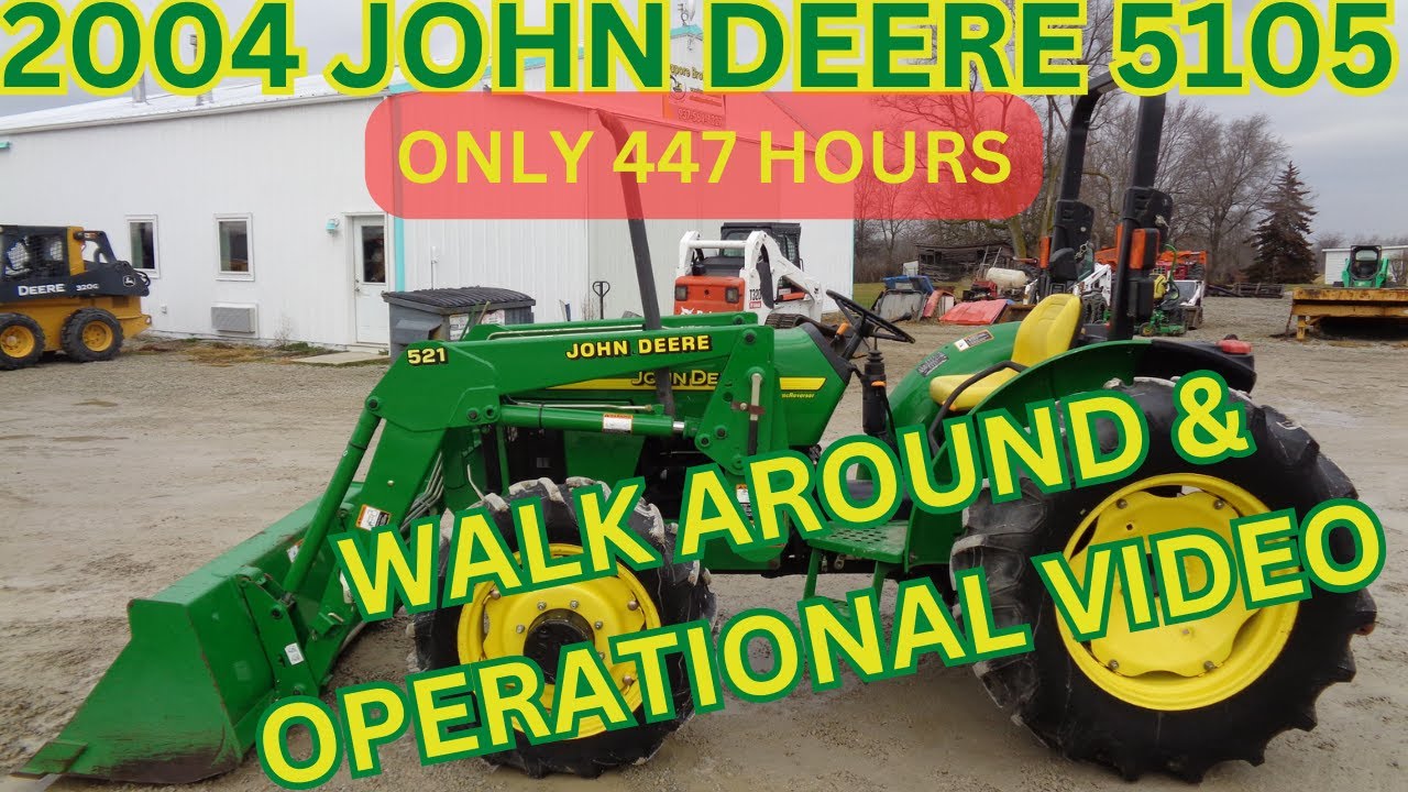 2004 John Deere 5105 Tractor Walk Around & Operational Video    $26,900