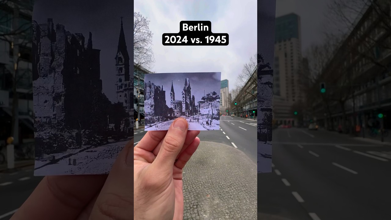 THEN & NOW &ndash; Berlin: Germany History old photo #berlin #germany #history #ww2 #timetravel