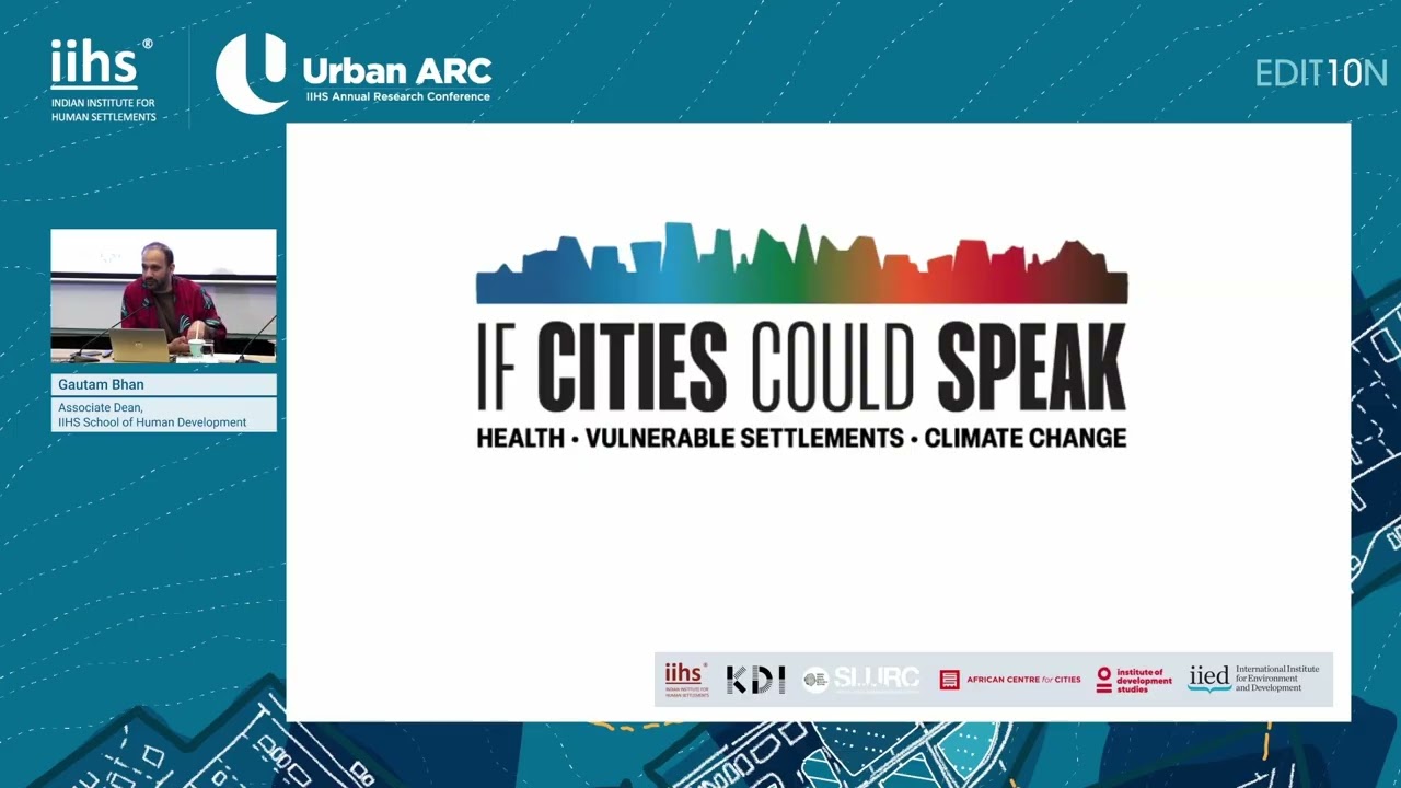 Климатическое здоровье в поселениях &mdash; Гаутам Бхан об ICCS | Urban ARC 2026