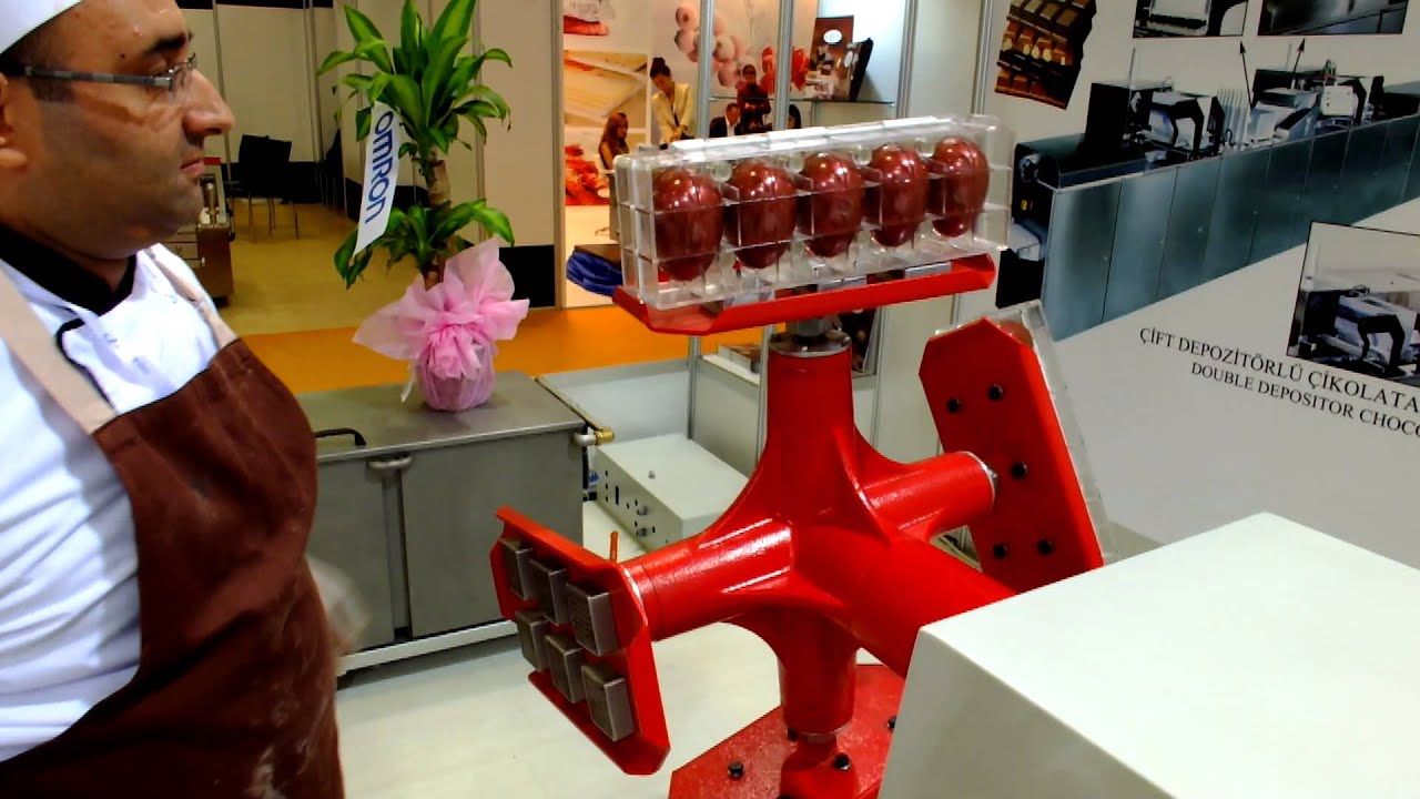 Spinner - süpriz çikolata yapma - How make a chocolate eggs with spinner machine
