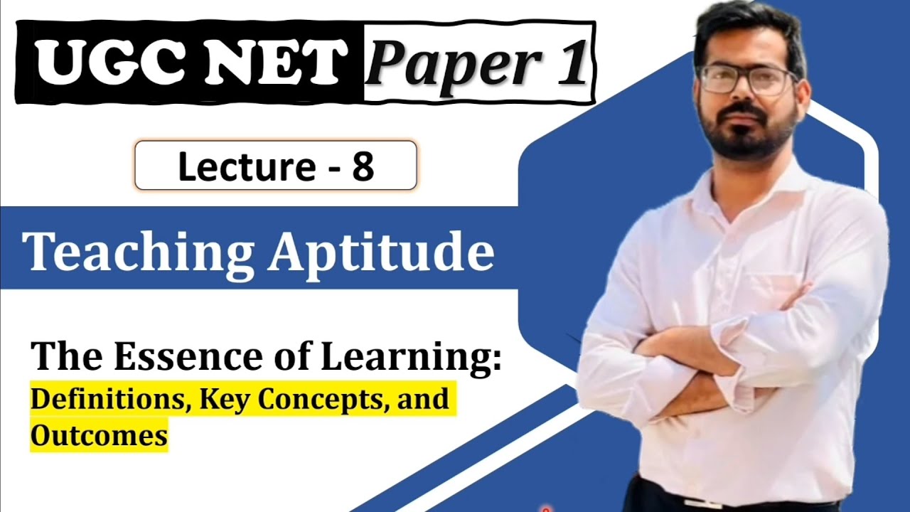 Teaching Aptitude ll UGC NET Paper 1 ll Target UGC NET II Learning and It's characteristics 
