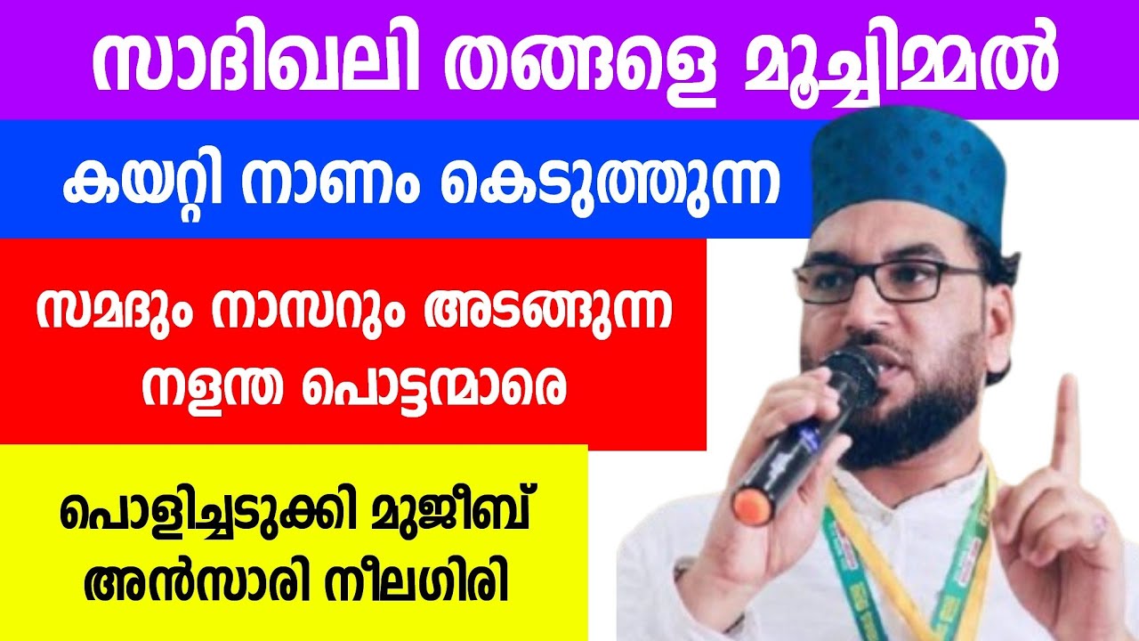 സാദിഖലി തങ്ങളെ മൂച്ചിമ്മൽ കയറ്റി നാണം കെടുത്തുന്ന നളന്ദ പൊട്ടന്മാരെ പൊളിച്ചടക്കുന്നു നീലഗിരി 