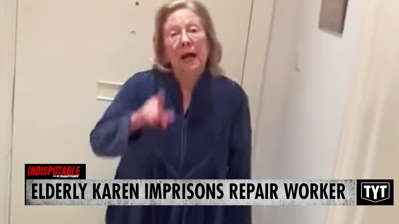 Elderly Karen IMPRISONS Repair Worker In Her Flat