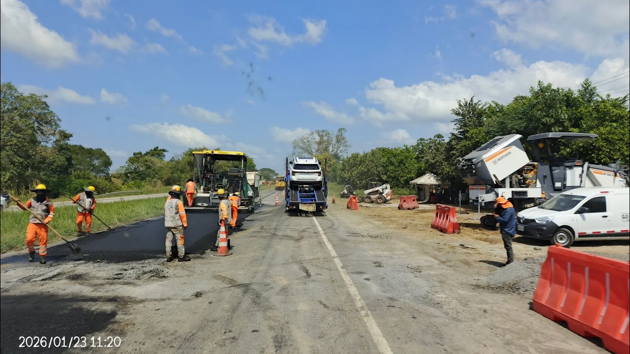 La ruta del sol 2 🌞 🌊🛣🚚 en obra parte 1 (Campo 23 - Aguachica) en la DONG FENG 🚚🇨🇴
