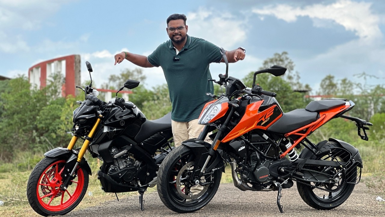 🔥 எது Powerful ! |  KTM Duke 160 vs Yamaha MT15 | Full Comparison Tamil Review