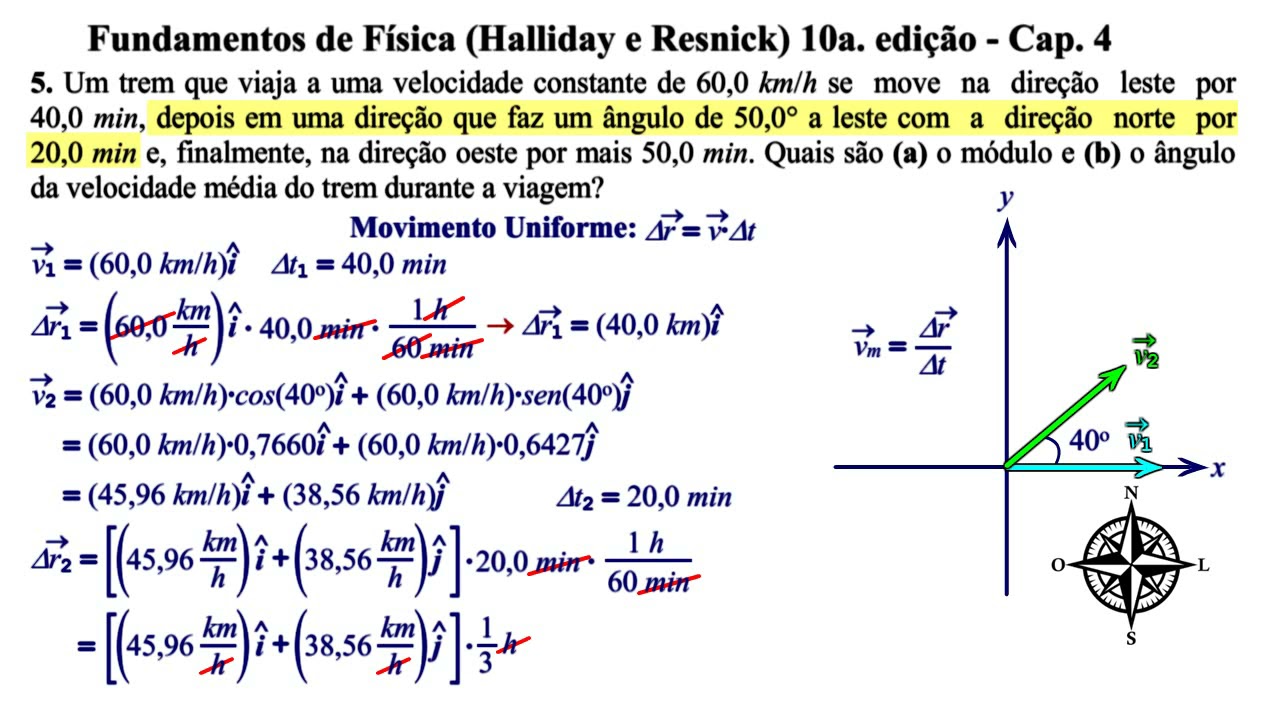 Aula 05 - Fundamentos de Física (Halliday e Resnick) 10a. Edição - Cap 4.
