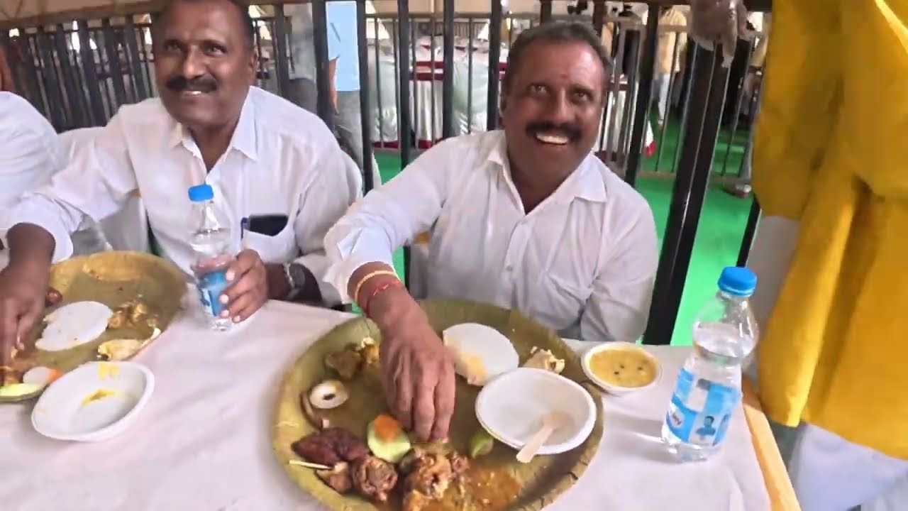  ಬೀಗರ ಔತಣಕೂಟಕ್ಕೆ ಕಾಮಧೇನಹಳ್ಳಿ ಶ್ರೀ ಕೆ ಜೆ ಬಾಬು ಮೌನಿ  BEEGARA OOTA Karnataka Specia South Indian Food