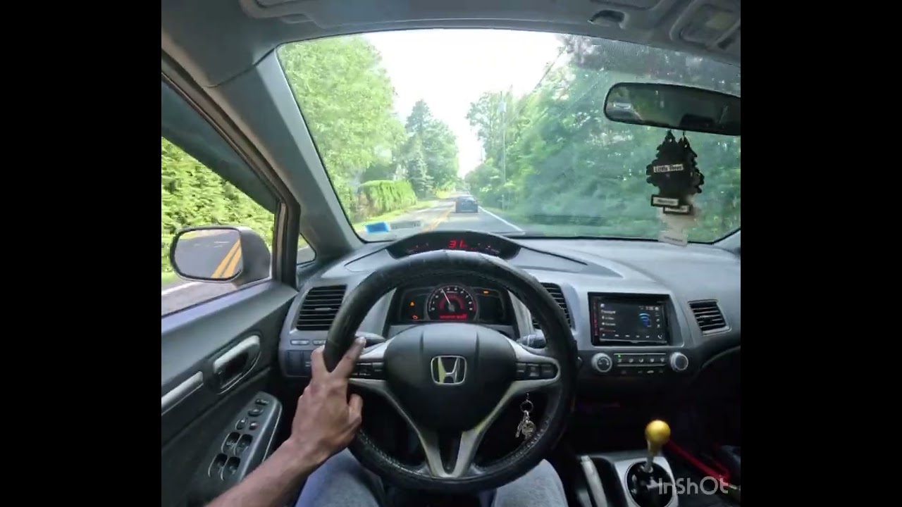 POV DRIVE IN MY 8TH GEN CIVIC Si VTEC SOUNDS AMAZING #pov #viralvideo #cars #vtec #civicsi #hondata