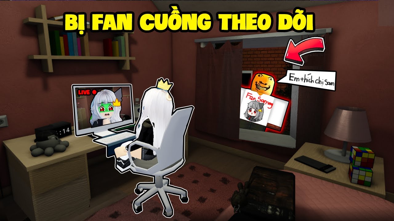 SAMMY PHÁT KHÓC KHI BỊ FAN CUỒNG THEO DÕI ĐẾN TẬN NHÀ TRONG ROBLOX
