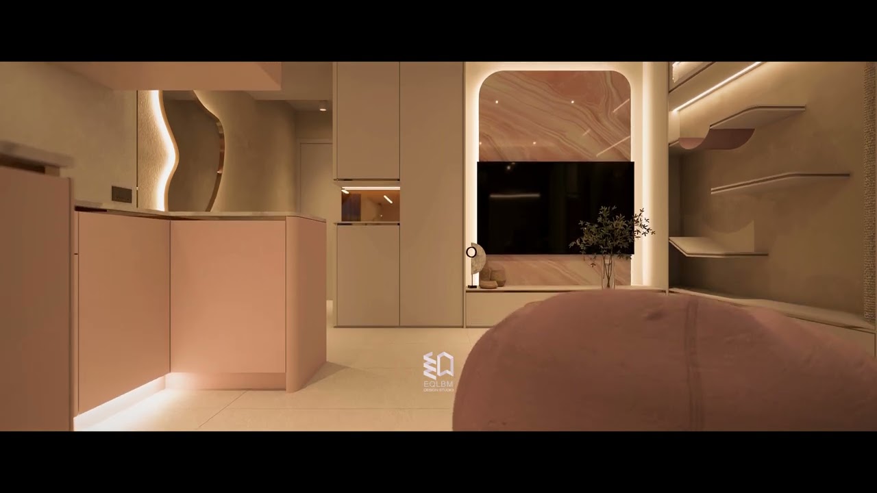 EQLBM ‧ CHEVALIER GARDEN 富安花園 ‧ LIVING ROOM ‧ DESIGN PREVIEW ‧ NIGHT ‧ ARCHIVIZ