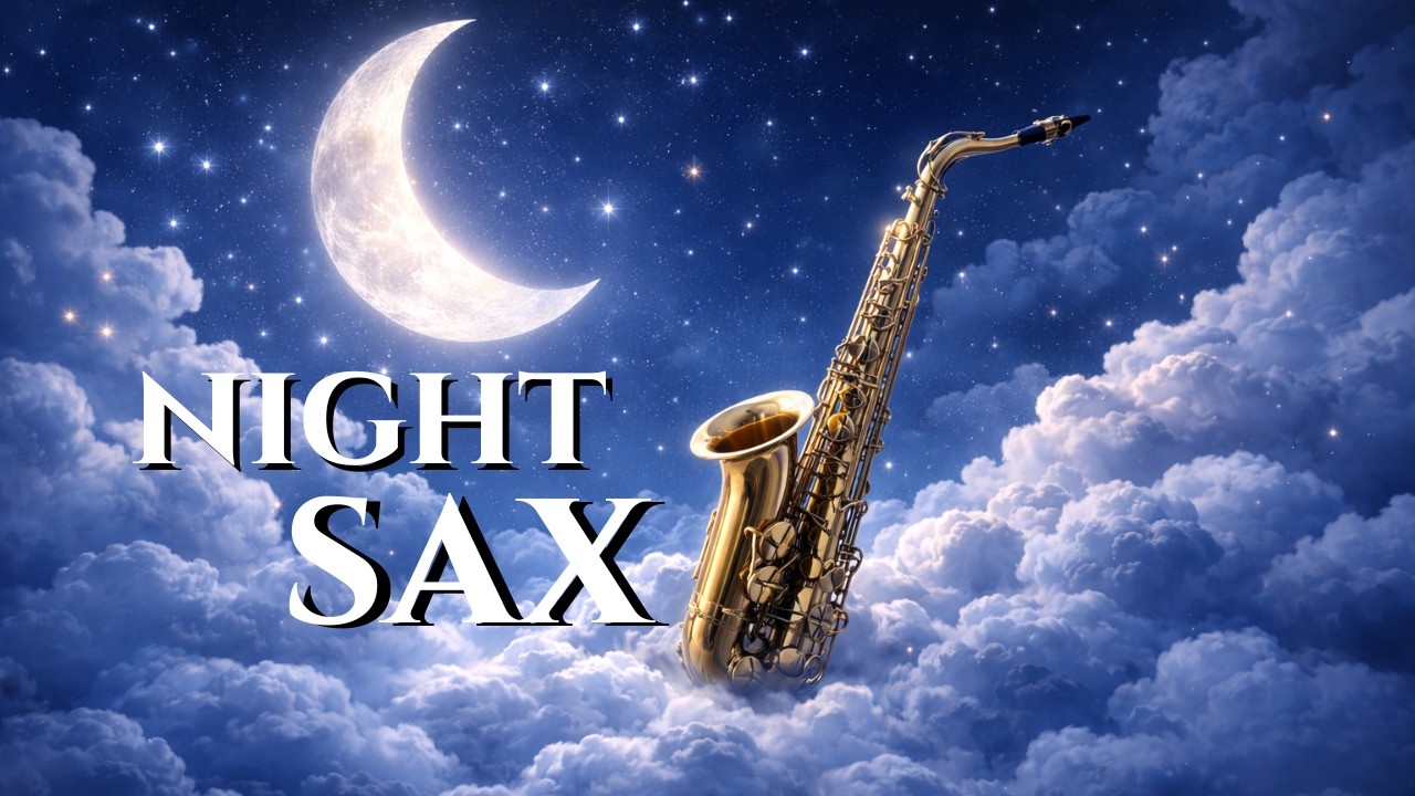 Deep Sleeping Relaxing Saxophone Music 🌙 Calm Night Sax for Sleep & Stress Relief