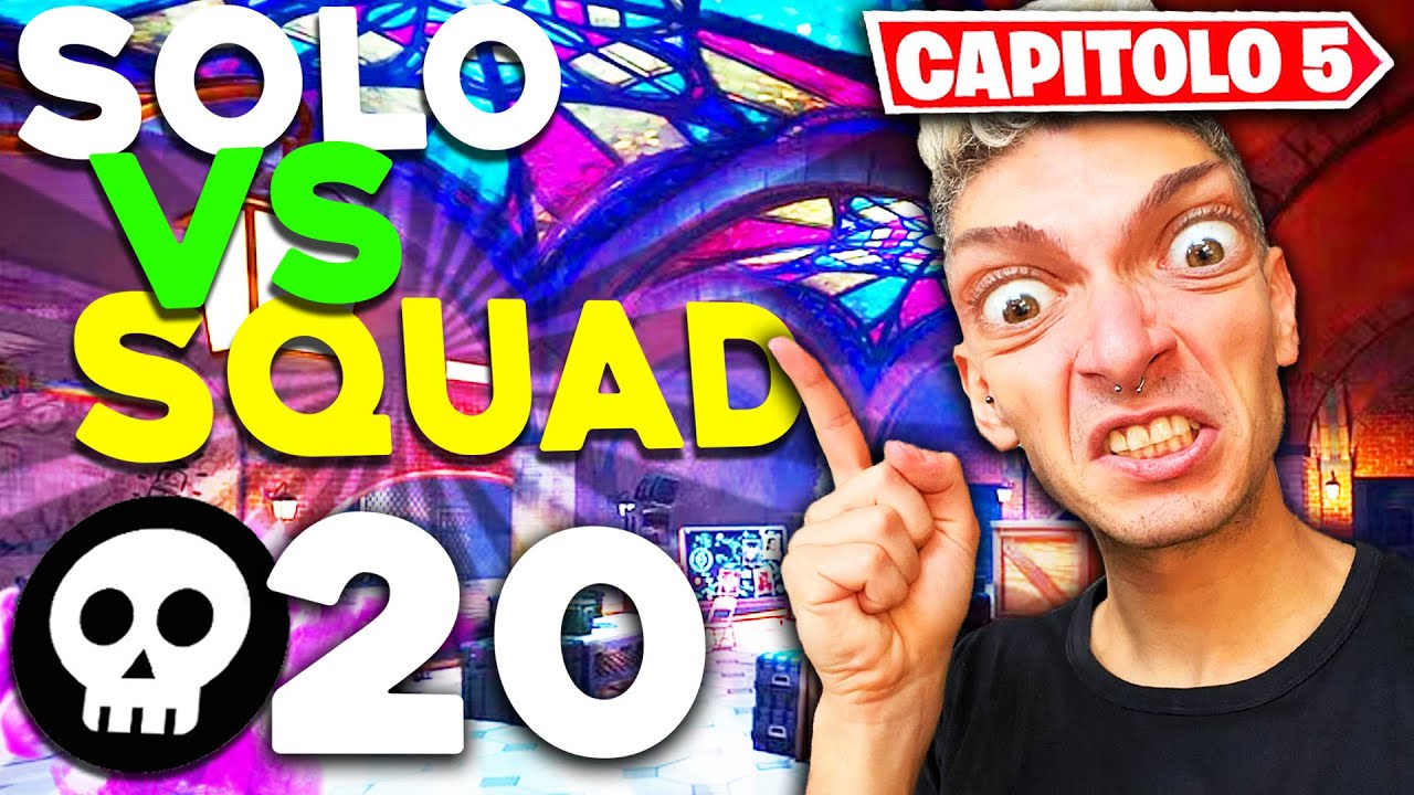 LE PRIME 20 BOMBE IN SOLO VS SQUAD nel CAPITOLO 5 di FORTNITE !!