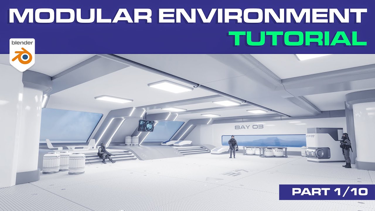 Blender TUTORIAL - Modular Environment for Game Engines
