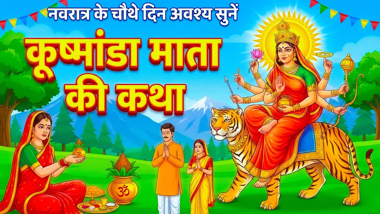 चौथा नवरात्रि स्पेशल माँ कुष्मांडा की कथा  Maa Kushmanda Katha   Mata Bhajan