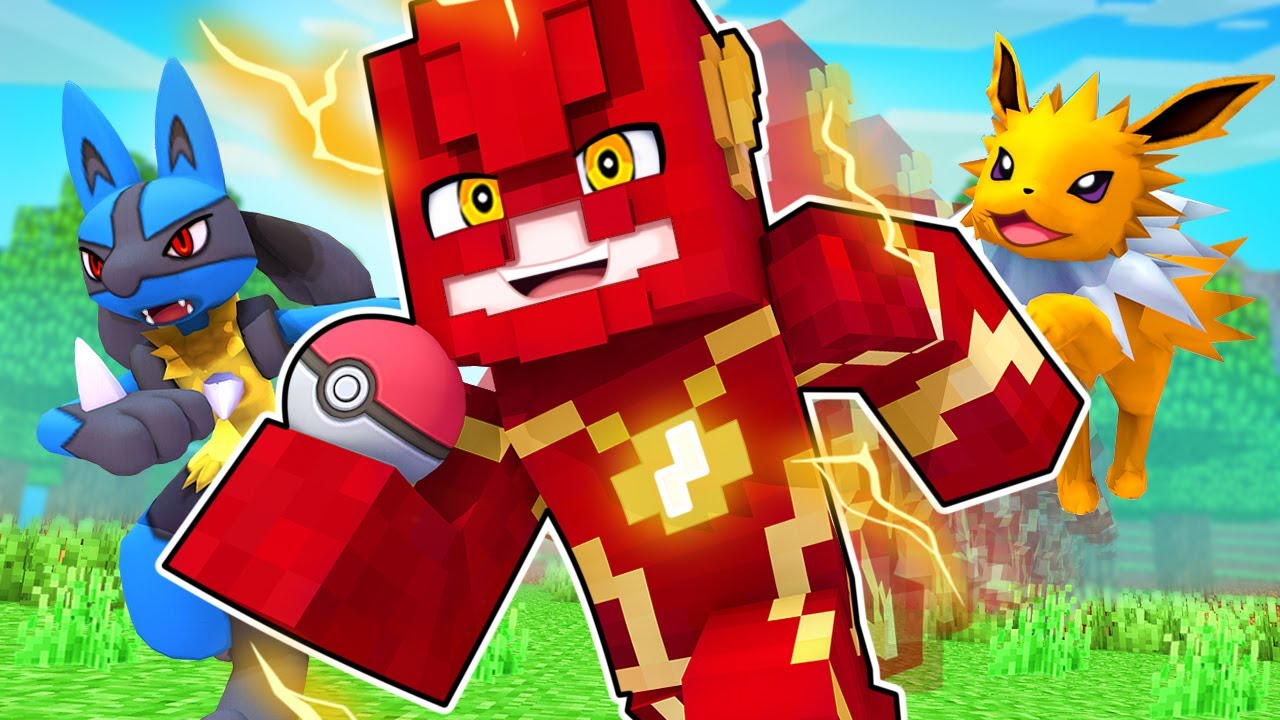 FLASH VIROU Treinador POKÉMON no MINECRAFT