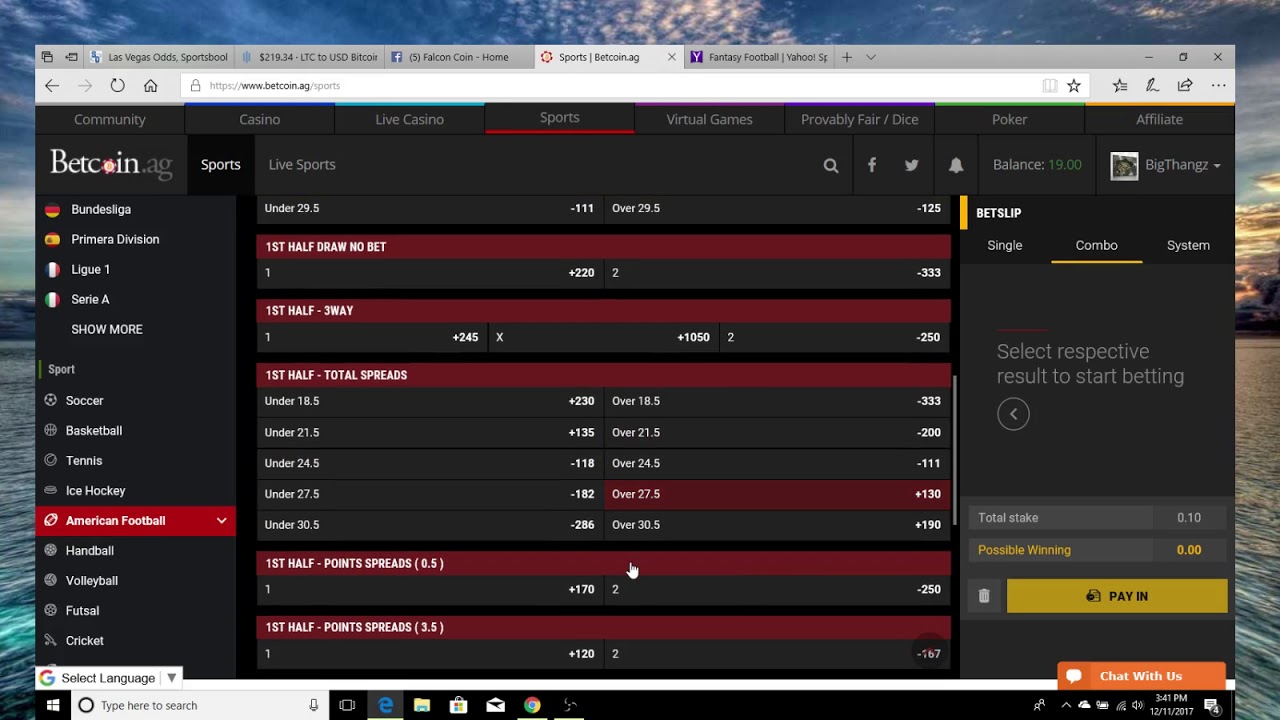 How To Read The Sportbook @ Betcoin