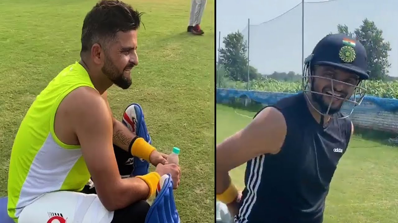 Suresh Raina and Rishabh Pant Were Spotted Having Hit In The Nets
