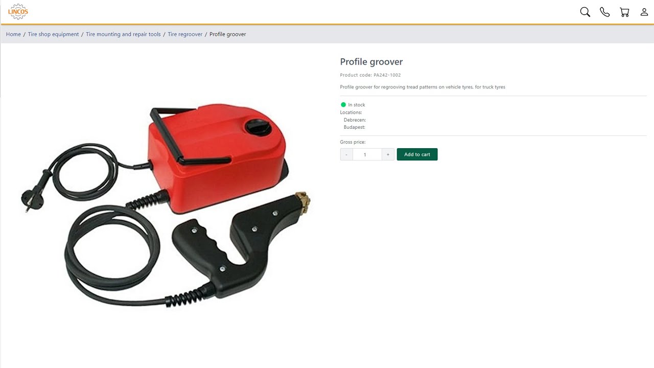 Lincos&reg; PA242-1002 Gumi minta ut&aacute;nv&aacute;g&oacute; g&eacute;p