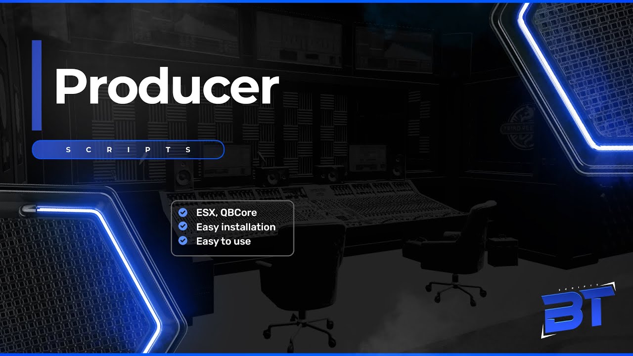 B&T Music Producer Script [ESX / QB] FiveM Script