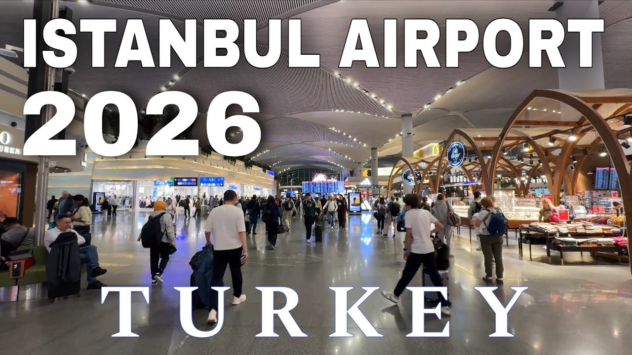 Istanbul, International Airport - Walking Tour, Turkey 2026
