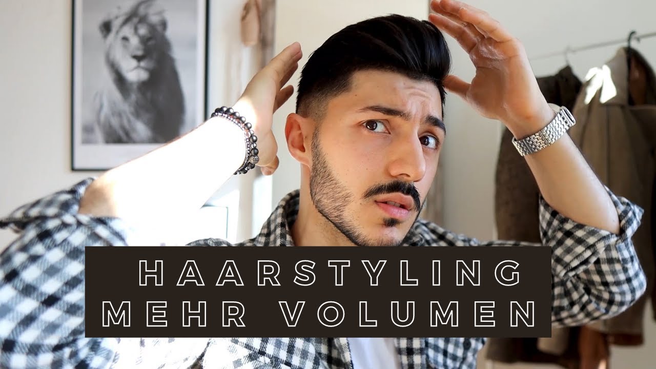 Haarstyling für Männer - Mehr Volumen - So stylst du kurze Haare!