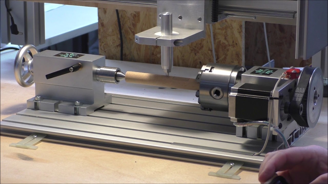 Drehachse erste Versuche MechaPlus CNC Maschinen