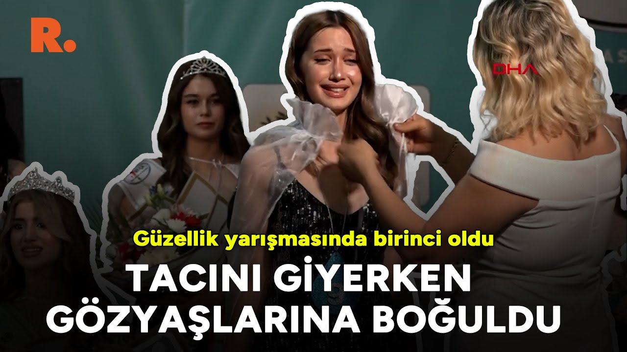 Güzellik yarışmasında kraliçe seçildi, gözyaşlarını tutamadı