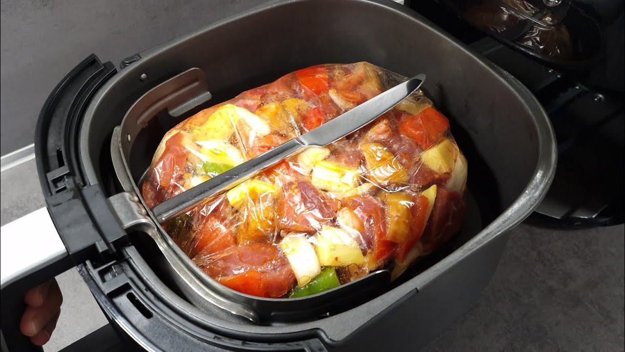 Airfryerda fırın poşetinde güveç tarifi ✅️İftar için harika bir ana yemek👌Airfryer Tarifleri✅️