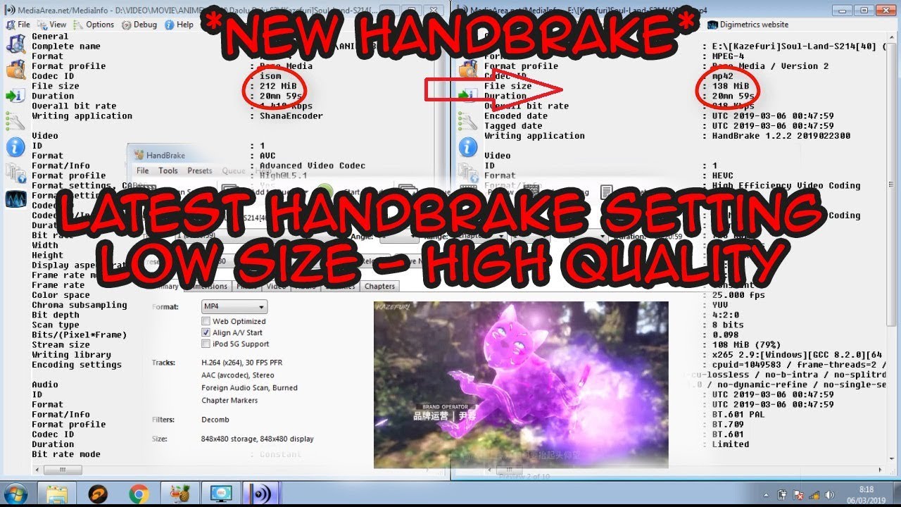 Latest Handbrake Settings - Presets | Low SIZE, High QUALITY. REALLY..??