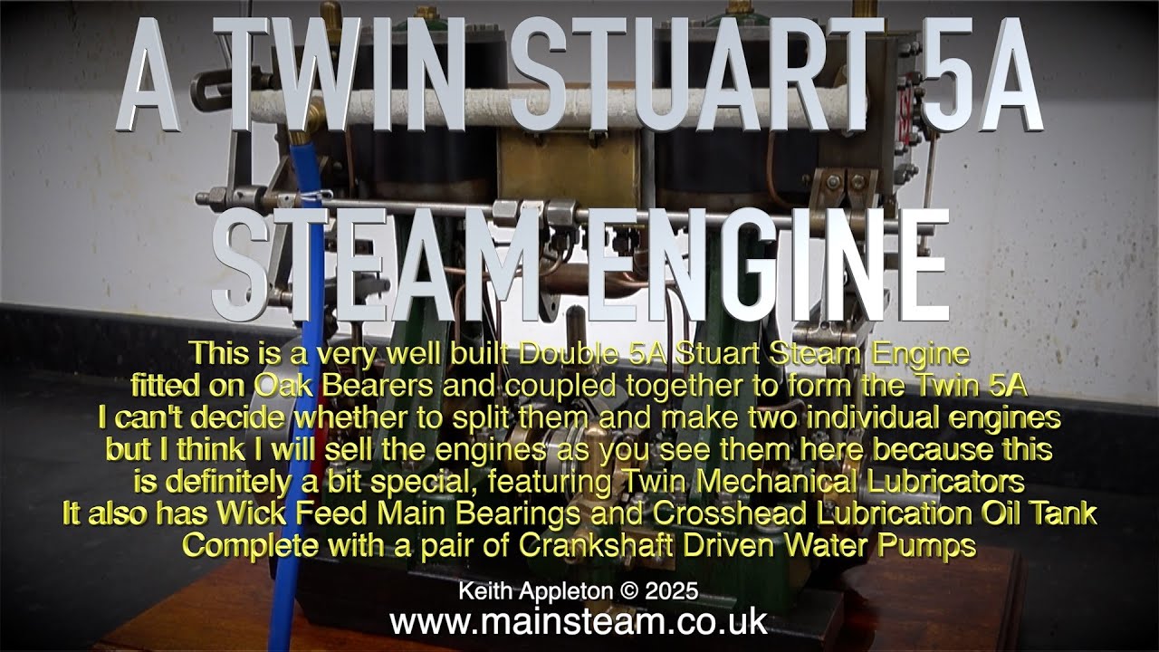 ДВОЙНОЙ ПАРОВОЙ ДВИГАТЕЛЬ STUART 5A ***** ПРОДАН ****