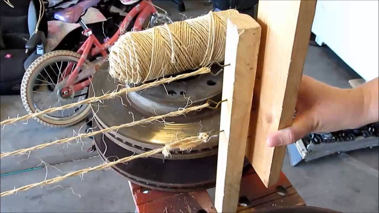 How to make a simple Rope Making machine