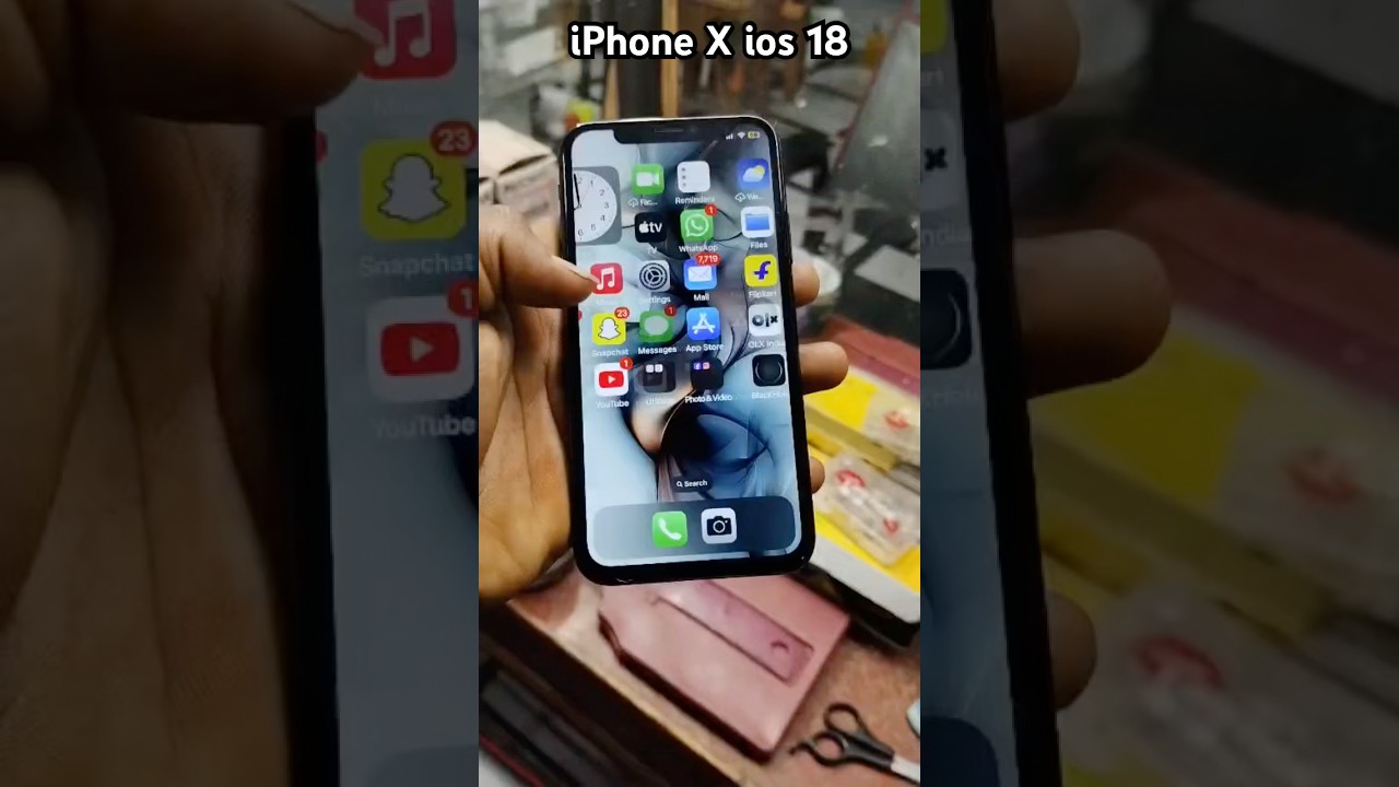 iPhone X ios 18 update 2025 😱📸 |. #iphone #appleiphone #ios18 #iphonexr #youtube #shorts