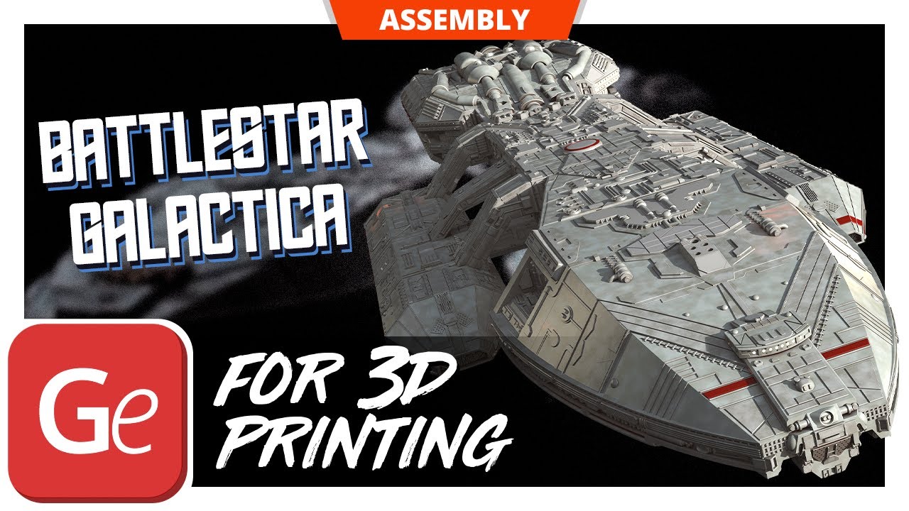 Battlestar Galactica 1978 3D Printing Model | Assembly by Gambody