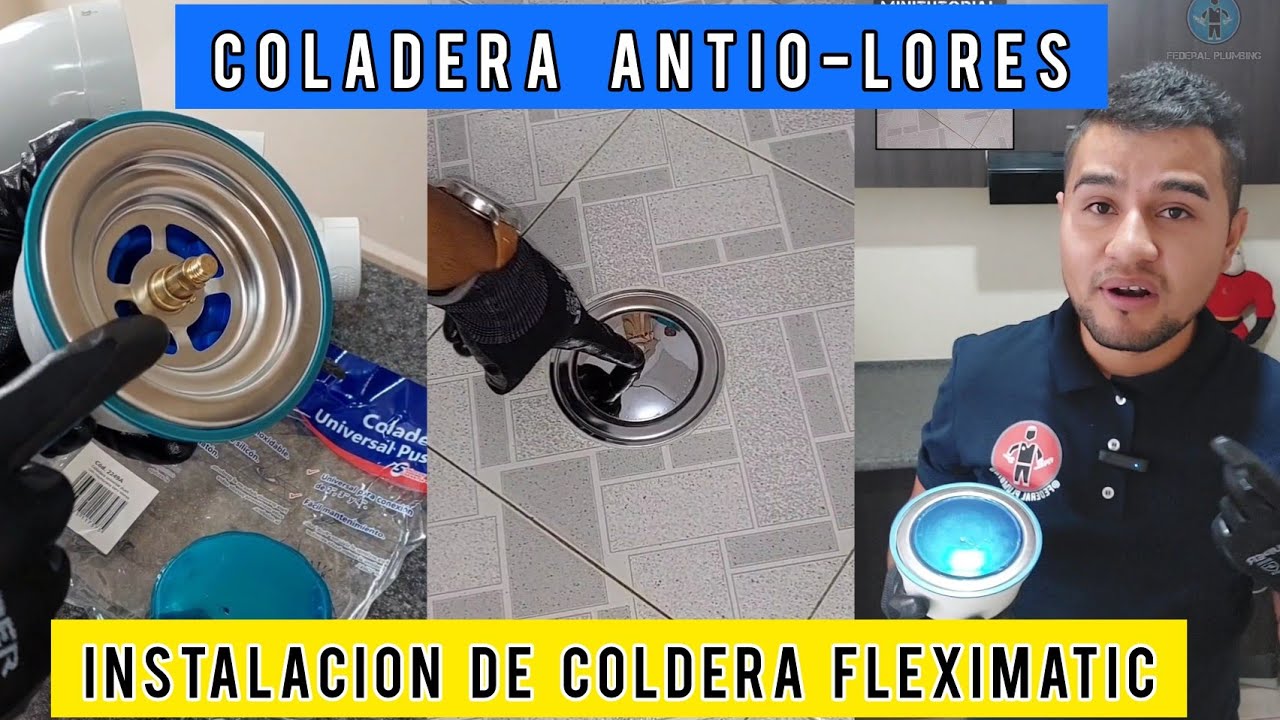 como instalar una coladera antiolores