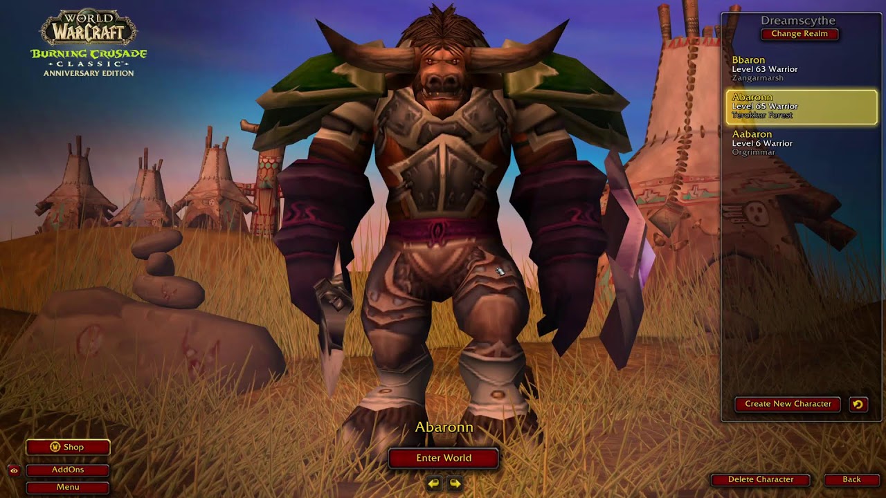 WoW TBC Hardcore #30 - Warrior - lvl 64 - Backup Warrior - SP / UB