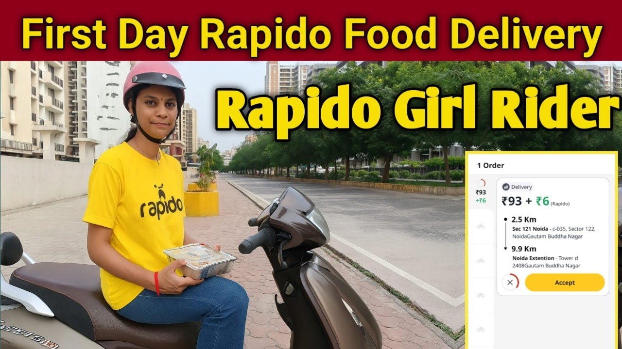 Rapido Captain Earnings | Rapido Food Delivery First Day || Rapido Girl Rider || Tanu Paul Vlog