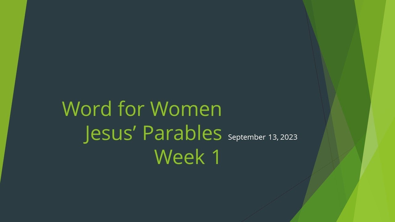 Wednesday Bible Study | Week 1 